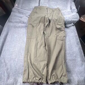 Levis 94 Baggy Pants Womens 30 32x30  Olive Green Cargo Baggy Loose Y2K